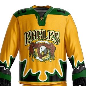 Camiseta de Hockey sobre Hielo Sublimada Personalizada para Hombre, 100% Poliéster, Uniforme de Equipo, Camisetas Sublimadas Personalizadas, Uniforme Deportivo - Product Image 5