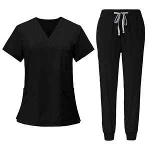 Conjunto de Uniforme Médico de Alto Rendimiento Antiarrugas para Doctores con Material Elástico de Secado Rápido y Absorción de Humedad - Product Image 2