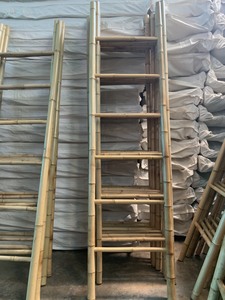 Modern Minimalist Bamboo <b>Ladder</b> Rack Multi Purpose Lean To Wall Stand For Scarf Magazine And Accessory - Product Image 6