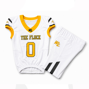 Factory Direct American Football Tackle Twill Uniform Customized Team Jersey Embroidered Sportswear Exporter 100% Polyester - Product Image 2