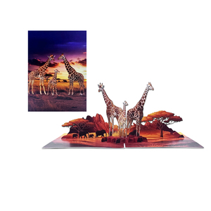 Carte de vœux artisanale Viet-craft Hanoi avec impression animale 3D pop-up, découpe personnalisée en carton – Objet de collection artistique - Product Image 4