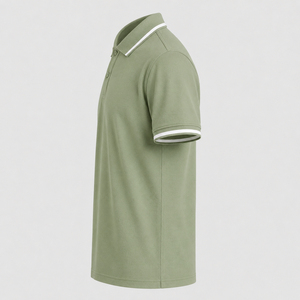 Camiseta Formal Personalizada OEM de Cuello Alto, Transpirable, 120 g/m², para Hombre, Manga Corta, Talla Grande, Precio Muy Económico, Venta al Por Mayor - Product Image 4