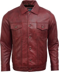 Stylish Men <b>Leather</b> <b>Jacket</b> with Modern Design and <b>Long</b> Lasting Fabric Quality - Product Image 2