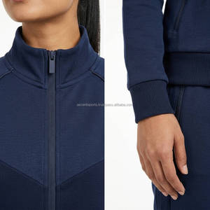 <b>Women's</b> Running Tracksuit Full Zip <b>Jacket</b> and Jogger Set Workout Sportswear OEM ODM Custom Logo Wholesale Manufacturer - Product Image 4