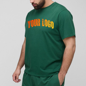 Ensemble de t-shirt et short pour homme de haute qualité, personnalisé, deux pièces, 100% coton, lavé, surdimensionné - Product Image 5