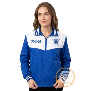 GREEK TREASURES Chaqueta de Mujer de Alta Calidad de la Hermandad Zeta Phi Beta, Estampada y Bordada, Transpirable, para Otoño e Invierno, Gran Venta - Product Image 1