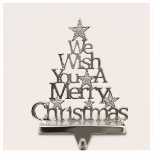High Quality Metal Christmas Tree <b>Stocking</b> <b>Holder</b> Silver Nickel Plated Weighted Mantel Hanger For Fireplace Holiday Decoration - Product Image 3
