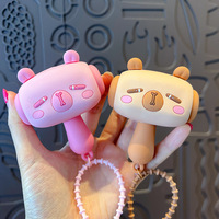 Porte-clés en peluche Capybara mignon qui couine, jouet anti-stress, ornement original de sac à dos de dessin animé, vente en gros