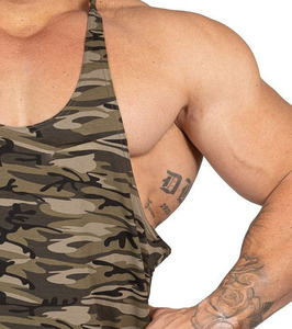 Men <b>Stringer</b> <b>Vest</b> Singlet Custom Sleeveless Fitness Breathable Quick Dry Tank Tops Lightweight Gym Training Apparel OEM Supplier - Product Image 5