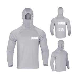 Sudadera de pesca personalizada con protección UV UPF 50, de manga larga, para hombre, de secado rápido e impermeable, con capucha. - Product Image 2