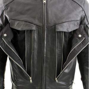 Chaqueta de Motocicleta de Alta Calidad, Chaqueta de Cuero Genuino para Motociclismo, Chaqueta de Cuero para Carreras, Estilo OEM Unisex - Product Image 3