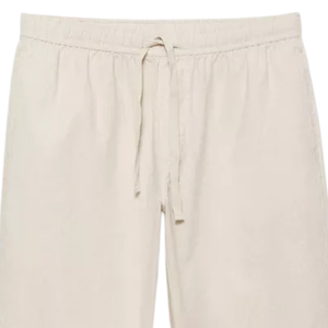 Mens <b>Linen</b> Blend Jogger Trousers Relaxed Fit Casual <b>Drawstring</b> Waist Lightweight Breathable Soft Fabric Streetwear <b>Pants</b> - Product Image 3