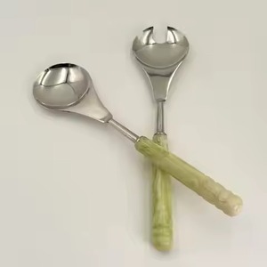 Stainless Steel <b>Buffet</b> Salad <b>Server</b> Set Metal Spoon Fork Collection for Commercial Use - Product Image 2