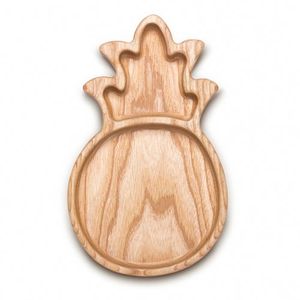 Plato de Servir de Madera Pulida, Ecológico, Moderno, en Forma de Piña, para Aperitivos y Fiestas - Product Image 1
