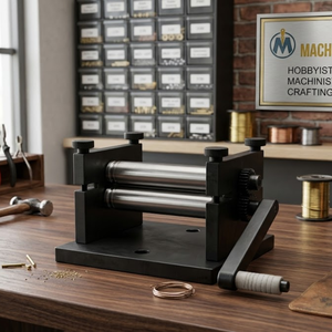 <b>Precision</b> Miniature | Rolling Mill Machine | Geared Manual Metal Roller for Wire Sheet | Bending Jewelry | Craft <b>Tool</b> | Set - Product Image 4