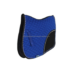 Tapis de selle d'équitation matelassé avec bordure en cordon, en coton doux, pour usage polyvalent anglais - Product Image 1