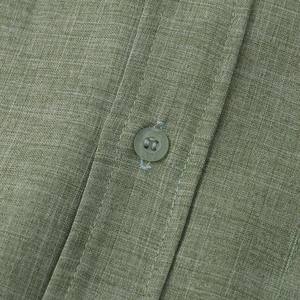Camisa Cárdigan de Manga Corta con Cuello Cuadrado Estilo Coreano para Hombre, Patrón de Flores Pequeñas, Informal, con Botones, Ropa de Trabajo de Verano, 100% Algodón, OEM - Product Image 3