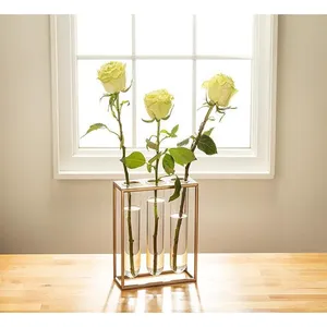 Vase à fleurs côtier élégant en fer forgé fait main, écologique, pièce décorative de luxe pour table de salle à manger et centres de villégiature - Product Image 2