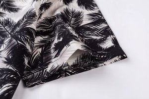 Chemise hawaïenne boutonnée à fleurs tropicales pour hommes, chemises de plage pour hommes, chemises boutonnées à manches courtes, hauts tropicaux d'été - Product Image 4