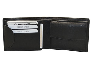 <b>Men's</b> Genuine Leather Bifold <b>Wallet</b> with Multi-Card Slots and Fold Closure Minimalist Design Short Size - Product Image 1