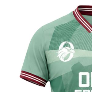 เสื้อฟุตบอลสีเขียวมิ้นท์สำหรับผู้ชายเสื้อฟุตบอลแขนสั้นชุดทีมมืออาชีพชุดกีฬาน้ำหนักเบาสำหรับฝึกซ้อม - Product Image 4