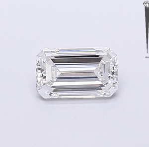 Diamante Cultivado en Laboratorio con Certificación IGI, Corte Esmeralda de 0.98 CT, Color D, Claridad VVS2, CVD LG 774620993, ROYAL GEMS para Joyería - Product Image 1