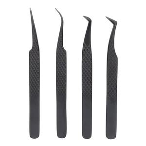 Pinzas para Cejas Laah con Logotipo Personalizado Gratuito, Pinzas de Volumen de 90 Grados, Pinzas para Extensión de Pestañas con Punta de Fibra, Pinzas para Pestañas - Product Image 2