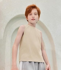 Custom Made Tank Top Kids <b>Vest</b> Singlets Toddler Summer Child Kids Tank Top Sleeveless Cotton Made Breathable - Product Image 5