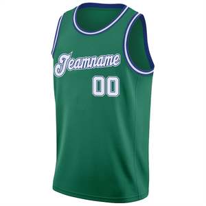 Camiseta de Baloncesto Verde Personalizada con Nombre del Equipo 00, Impresión por Transferencia de Calor, Malla Transpirable, 100% Poliéster, Cuello Redondo, Unisex, Talla Adulto - Product Image 1