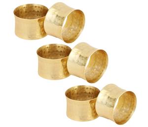 Anneau de serviette en laiton finition dorée, poli, personnalisé pour vaisselle, porte-serviettes, au meilleur prix - Product Image 1