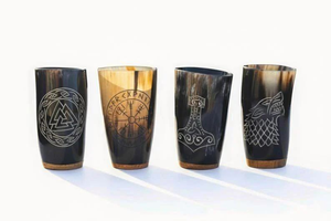 Verre à shot en corne de buffle poli à la main avec rebord, idéal pour Noël, le Nouvel An, la Fête des Mères, et les cadeaux d'affaires - Product Image 6