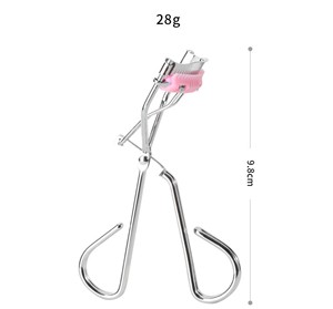 Nouveau recourbe-cils professionnel 2026, mini, durable, en acier inoxydable argenté, manuel, pour recourber les cils, OEM - Product Image 4