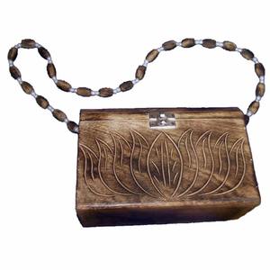 Bolso de Mano de Madera Elegante en Oferta para Mujer, Disponible a Precio de Mayoreo para Exportación desde India - Product Image 1