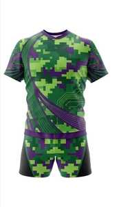 Ensemble d'uniformes de rugby personnalisés par sublimation, maillot et short de rugby respirants à haute élasticité - Product Image 2