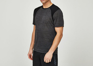 Men's Short Sleeve <b>Raglan</b> T-Shirt O-Neck Regular Fit Solid Color Knitted Polyester Quick Dry Sporty <b>Top</b> - Product Image 6
