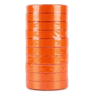 ริบบิ้นผ้าซาตินหน้าเดียวสีเหลืองหญ้าฝรั่นขนาด 12 มม. ขายส่งแบบม้วน 10 ม้วน x 8 เมตรต่อแพ็ค สำหรับตกแต่งพวงหรีดฤดูใบไม้ร่วง งานประดิษฐ์ฤดูใบไม้ร่วง - Product Image 2