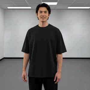 2026 Customized Short Sleeve Men's T-Shirts 100% Cotton Summer Casual Wear <b>Hip</b> Hop Loose Fit High Quality Anti-Wrinkle Quick Dry - Product Image 5