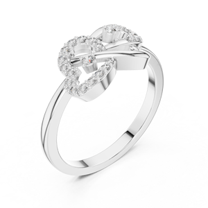 Anillo Minimalista con Diamante Cultivado en Laboratorio, Corte Redondo, Oro Rosa de 18 Quilates, Bañado en Rodio, para Compromiso, Fiesta, Boda, Uso Diario, para Mujer - Product Image 5