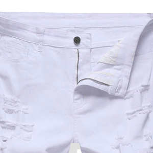 Shorts de Mezclilla Rectos con Lavado Ácido Personalizados para Hombre, Transpirables, Estilo Urbano de Verano con Decoración de Cristales y Logotipo Personalizado Estilo Y2K - Product Image 2