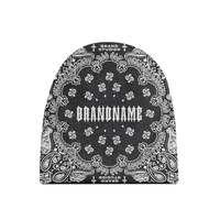 Your BRAND NAME Bonnet Bandana Unisexe Adulte en Strass, Tricoté à la Machine, Couleur Unie, Style Plage, Hiver, 50-52cm