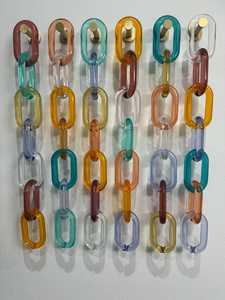 Adornos de Pared de Cadena Acrílica Modernos Hechos a Mano, Artículos Decorativos para el Hogar Personalizados, para Colgar, Venta al por Mayor, Resina Adorable - Product Image 2