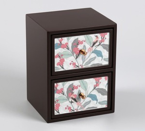 Handmade Wooden <b>organizer</b> <b>Drawers</b> Wooden Vintage <b>Storage</b> Box with two Compartments for Kitchen Organization office home table - Product Image 3