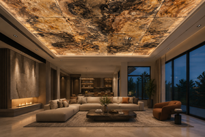 Panneau mural en pierre naturelle translucide, revêtement mural en pierre véritable, pierre décorative de luxe pour l'intérieur et l'extérieur, résidentiel et commercial - Product Image 4