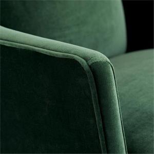Green Velvet Living Room Chair Upholstered Lounge Armchair Soft Seating for <b>Sofa</b> Accent - Product Image 5