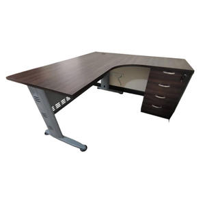 Premium Modern L Shape J Leg Office <b>Desk</b> with 4D Pedestal <b>Large</b> Workstation Furniture for Home Office and Professionals - Product Image 4