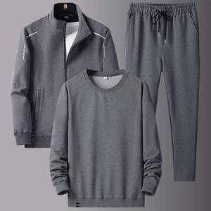 Custom Logo Men's Spandex Cotton Autumn Tracksuit Set Breathable Sportswear Jogging Suit Casual Athletic Track Set Two Piece - Product Image 6