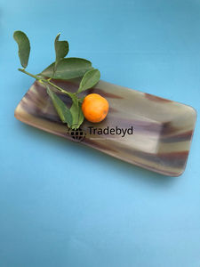 Elegante Bandeja Decorativa de Lujo Hecha a Mano con Diseño Moderno de Cuerno para Servir en la Mesa de Comedor y la Mesa de Café por Tradebyd - Product Image 2