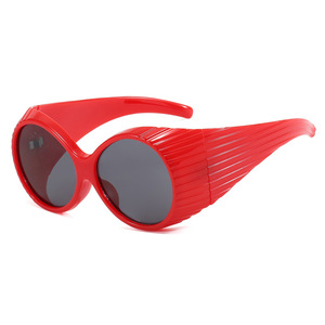 Customized <b>Oversized</b> Circular Funny <b>Sunglasses</b> Fashionable and Personalized Exaggerated Runway <b>Sunglasses</b> - Product Image 3