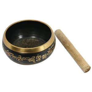 Cuenco Tibetano de Madera de Excelente Calidad con Grabado Decorativo de Buda, para Yoga, Terapia de Sonido y Meditación - Product Image 1