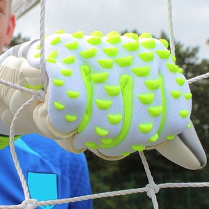 Guantes de Portero de Alta Calidad, Negros, Blancos, Verde Neón, Dedos Completos, Antideslizantes, Transpirables, Correa de Muñeca Ajustable, Unisex - Product Image 2